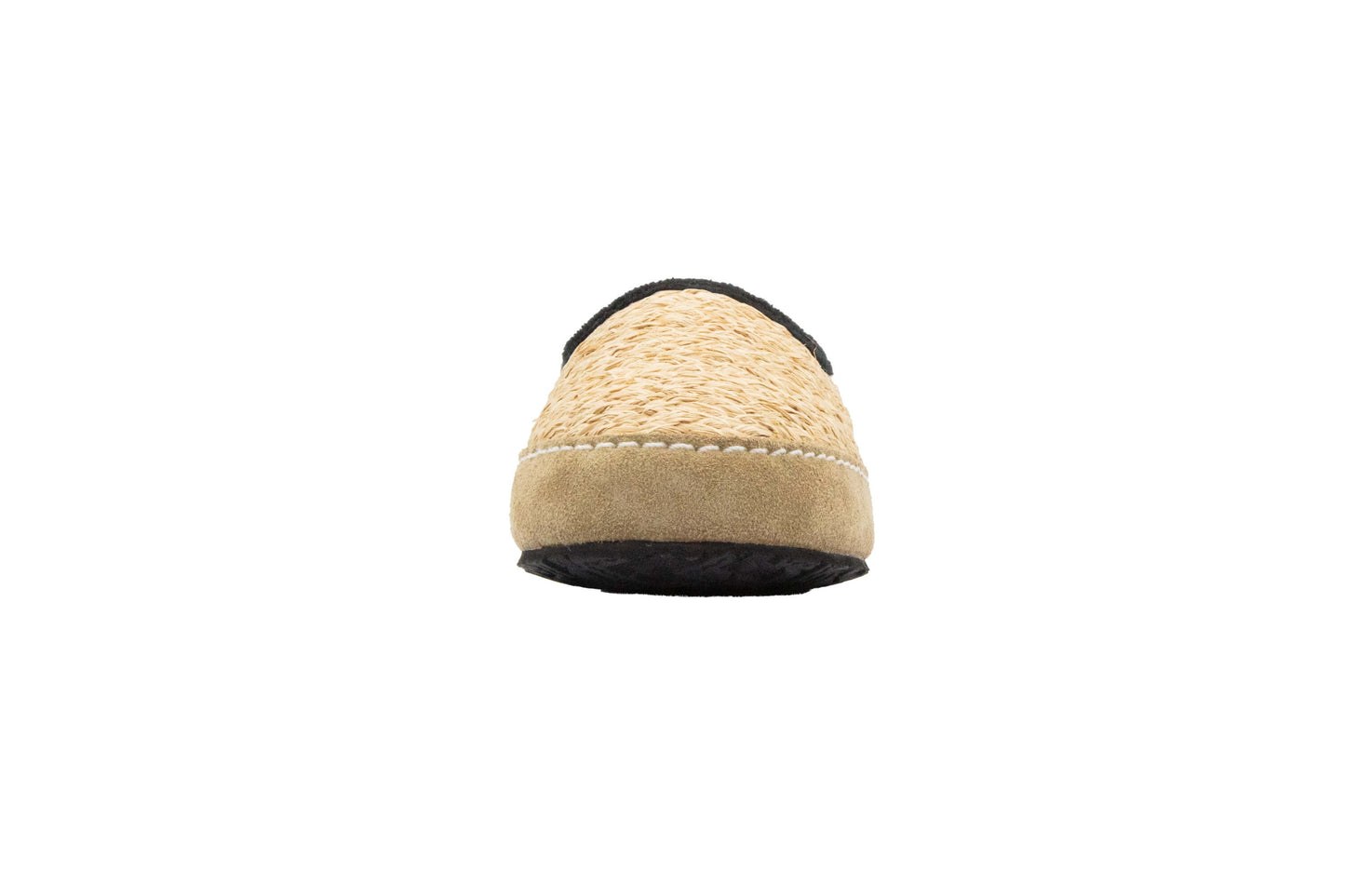 Kinder Strohschuhe mit Profilsohle schwarz