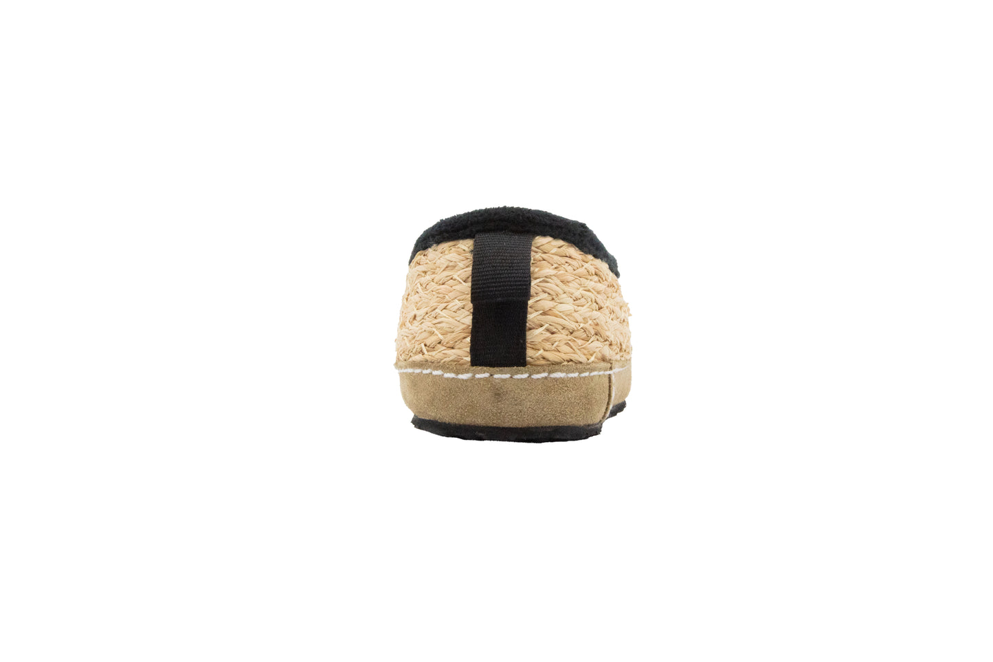 Kinder Strohschuhe mit Profilsohle schwarz
