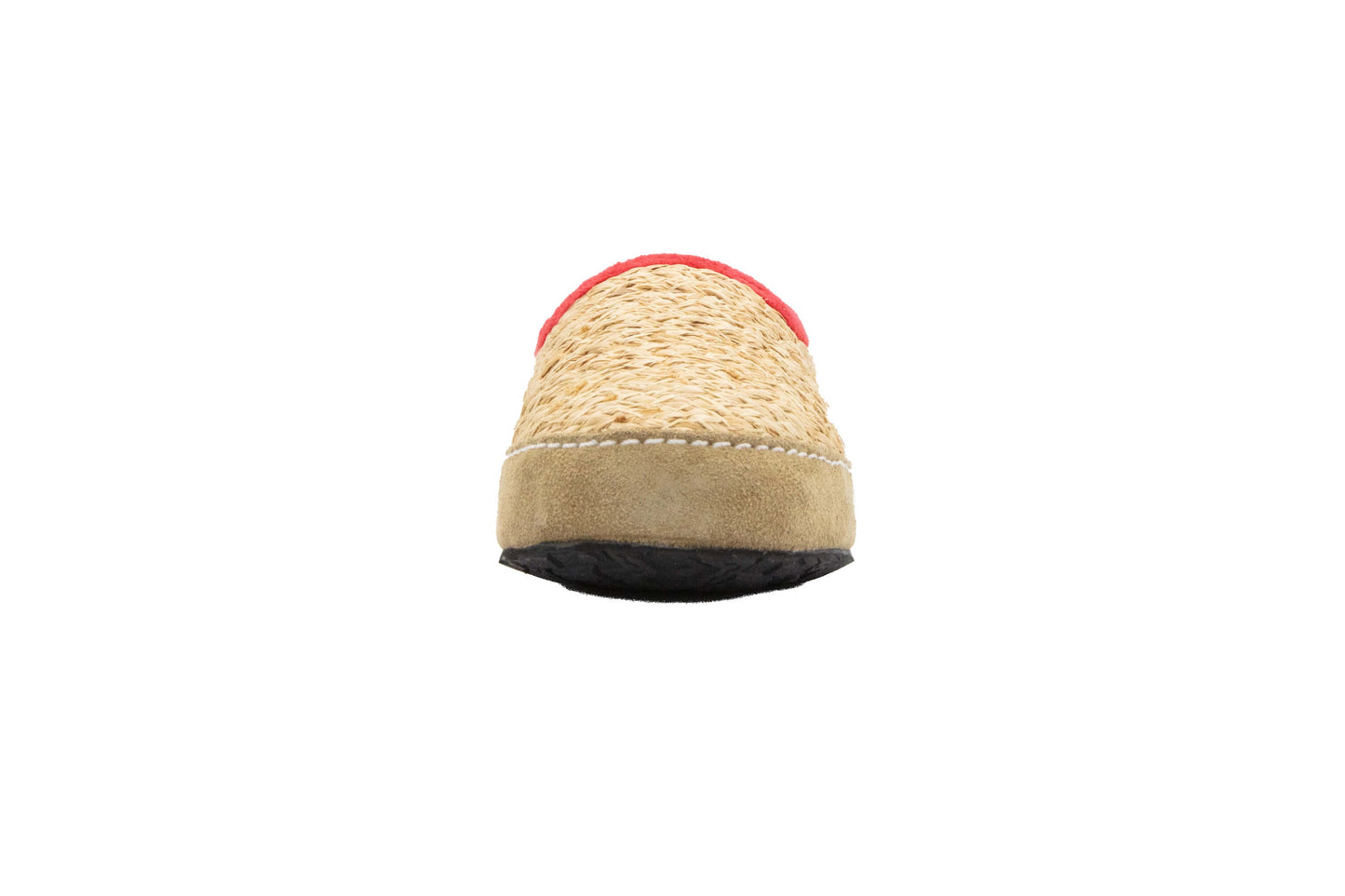 Kinder Strohschuhe mit Profilsohle rot