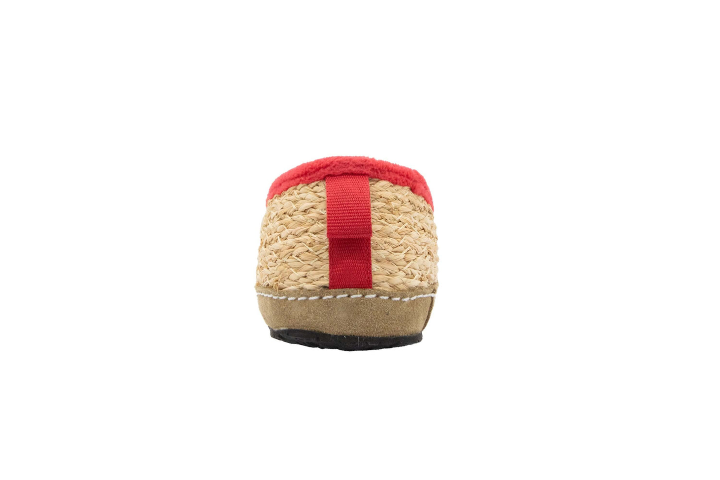 Kinder Strohschuhe mit Profilsohle rot