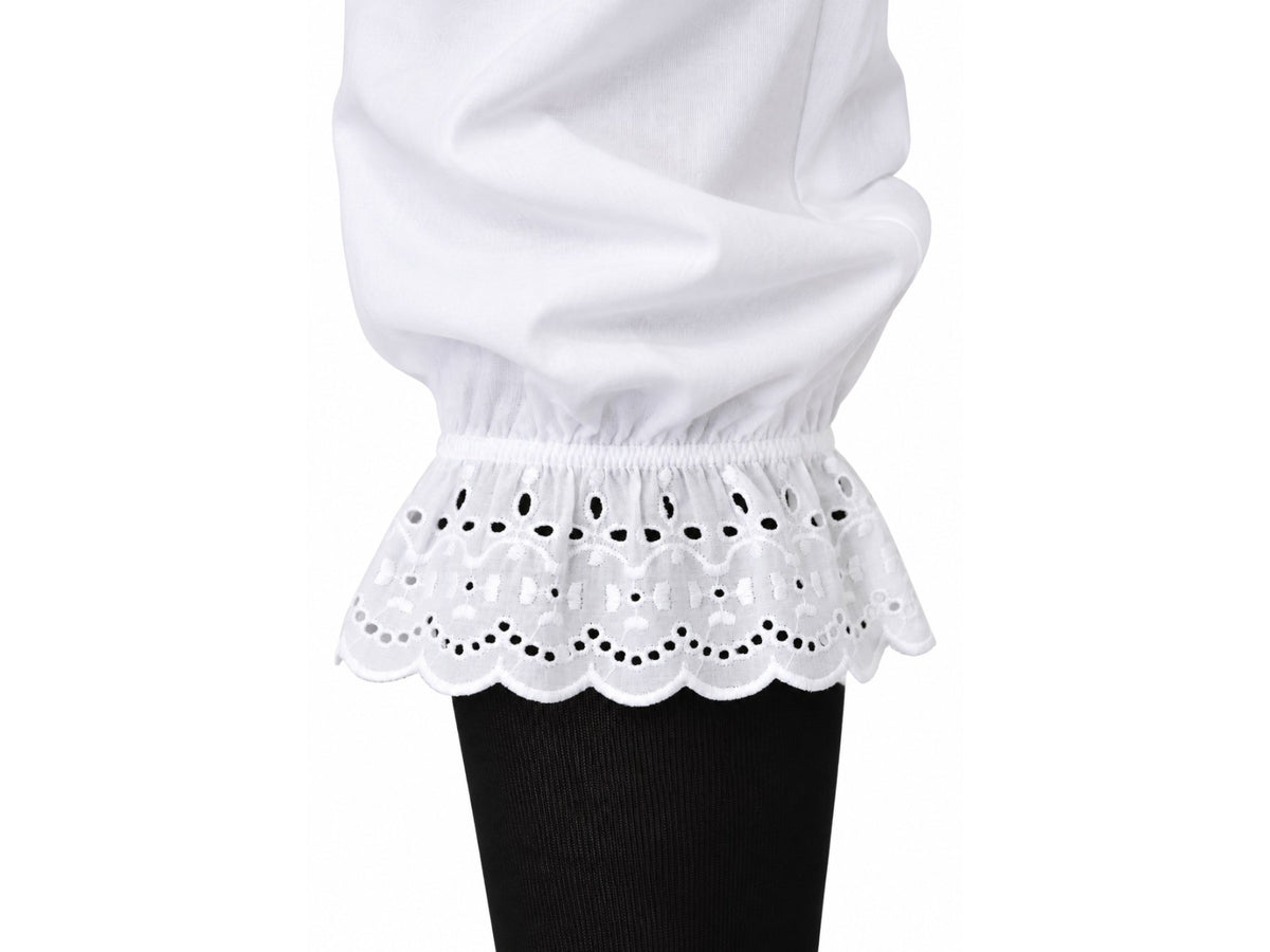 Hexenhose – Beinabschluss mit Gummizug und Spitze