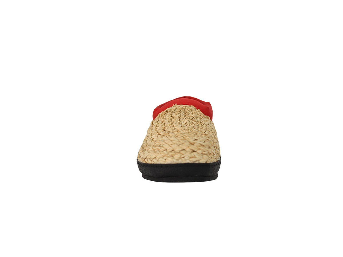 Strohschuhe Black Edition rot – Ansicht von vorne