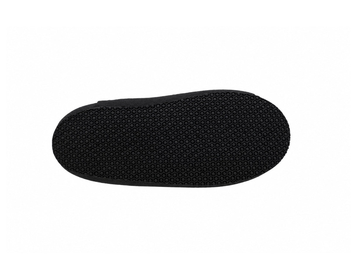 Strohschuhe Black Edition – schwarze Profilsohle von unten